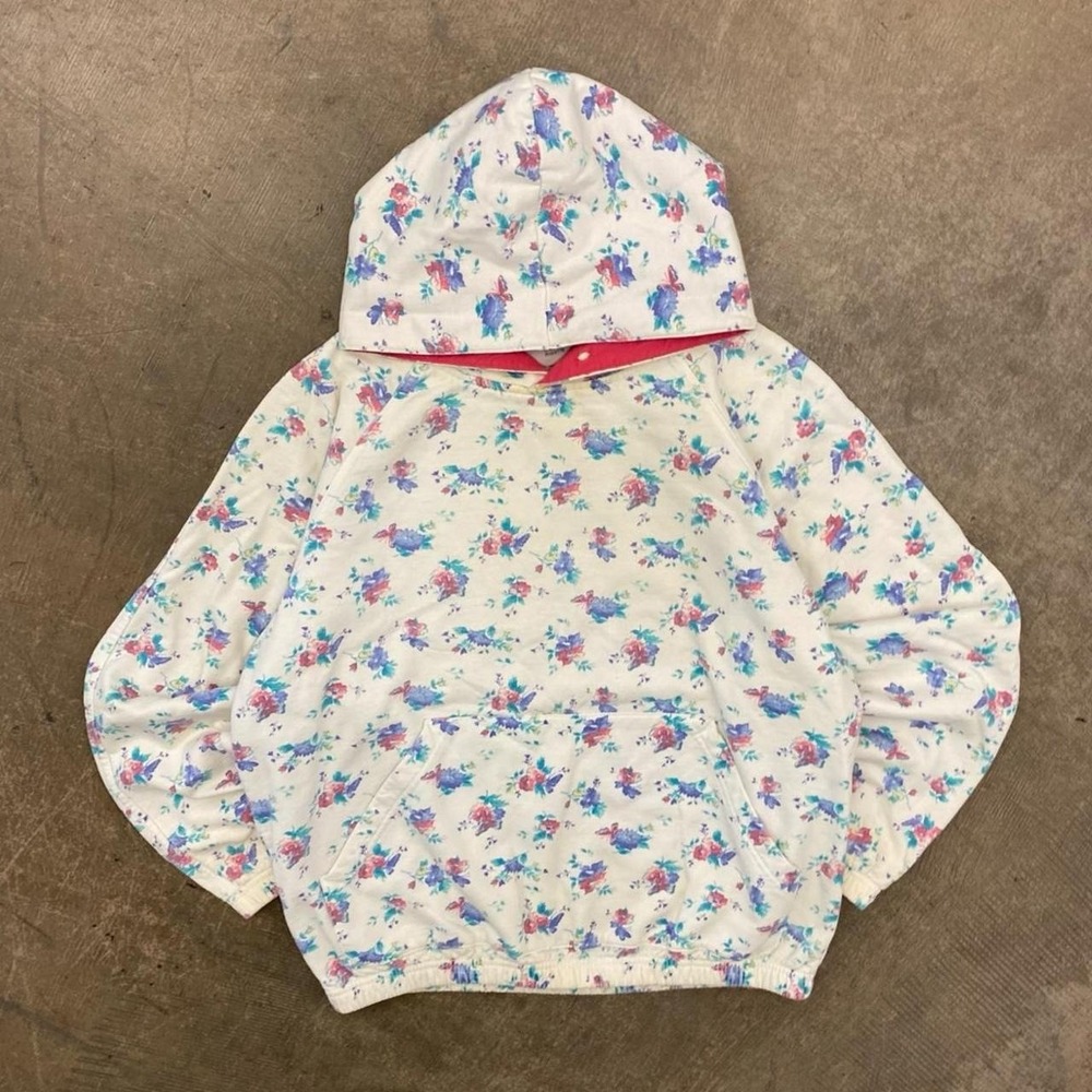 Vintage Northern Reflections 90a Floral Women's Hoodie Size Medium